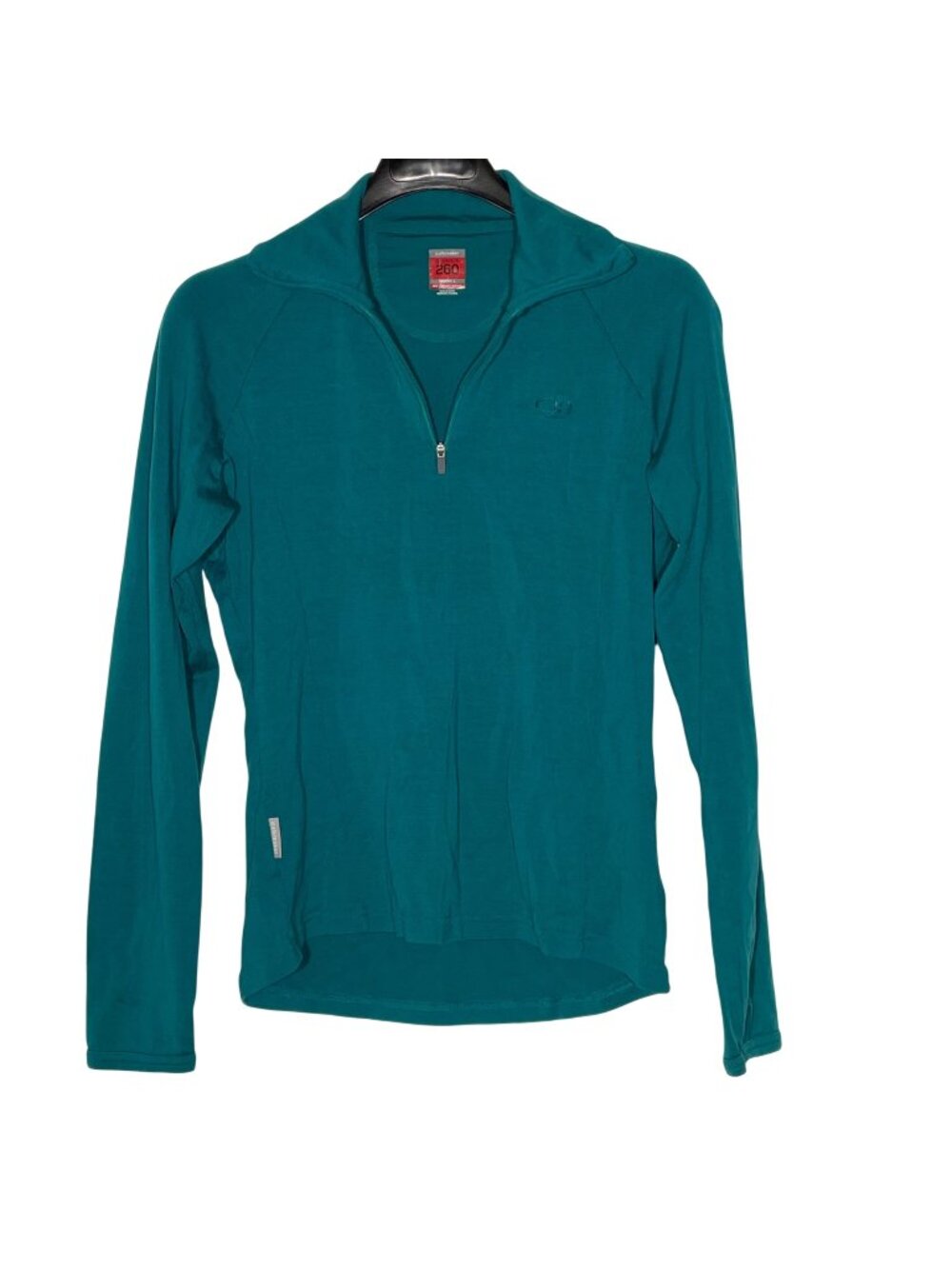Icebreaker Women's Bodyfit 260 New Zealand Merino Wool Pullover 1/4 Zip Sz LG